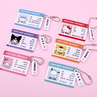 韓國三麗鷗角色隨機學生證吊飾