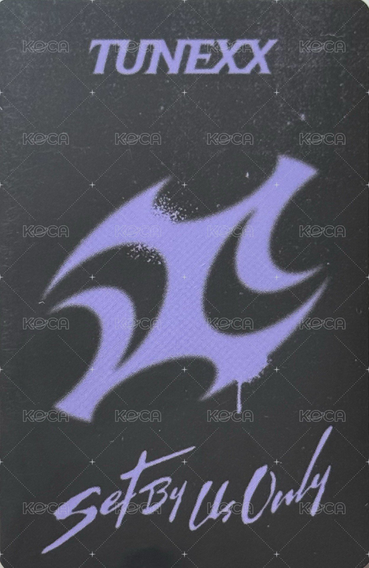 SET BY US ONLY 專輯卡 US ONLY ver. 背面