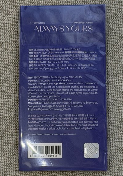 always yours woozi鑰匙圈