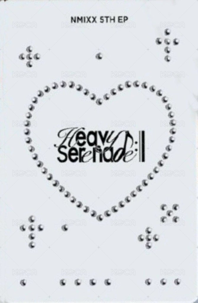Heavy Serenade Heavy ver. 專輯卡  背面
