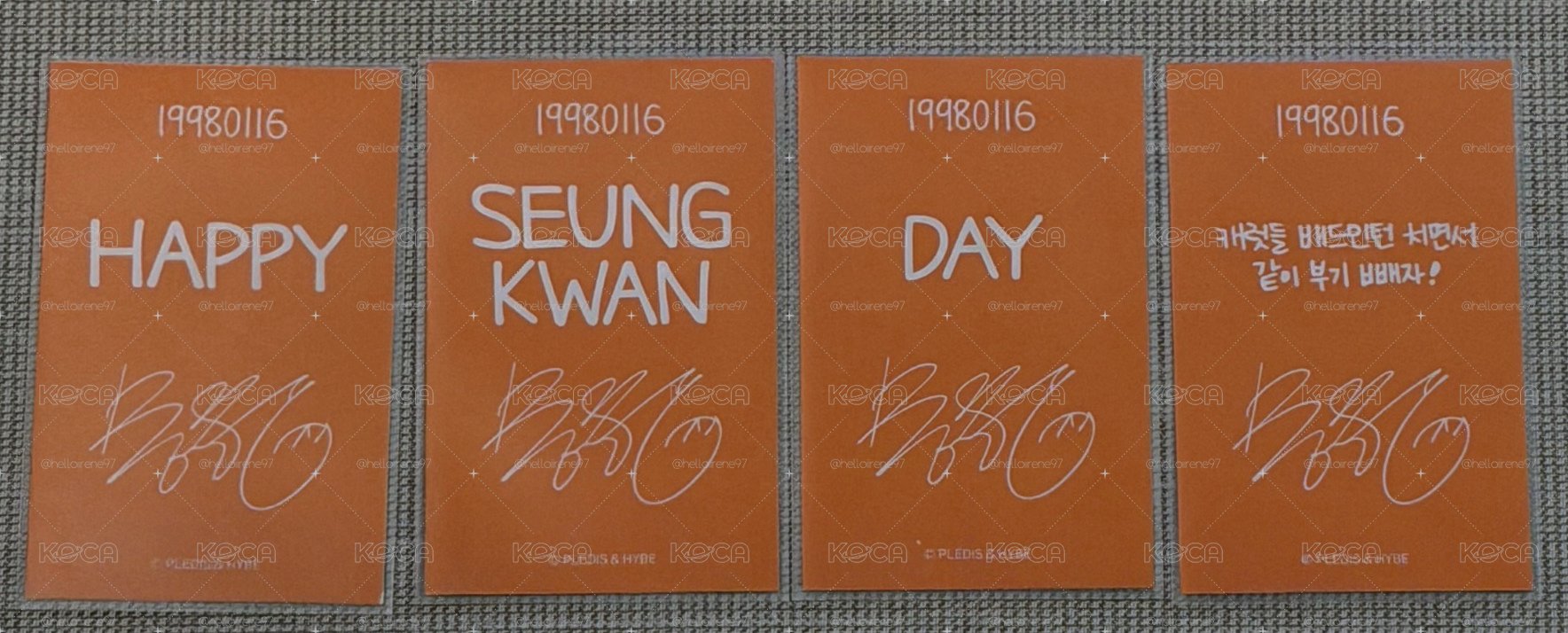 seventeen HAPPY SEUNGKWAN DAY [BADMINTON SET]小卡