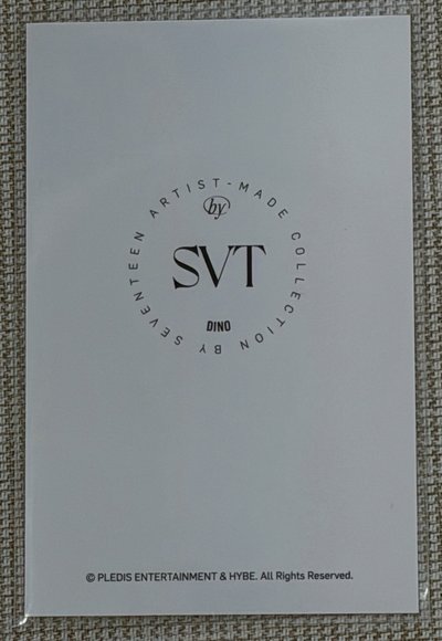seventeen成員自製 Dino蠟燭卡