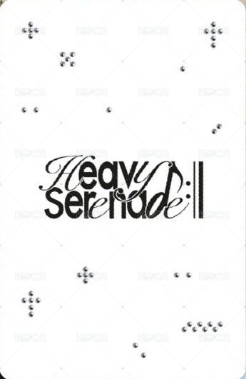 Heavy Serenade 電子專 專輯卡  背面