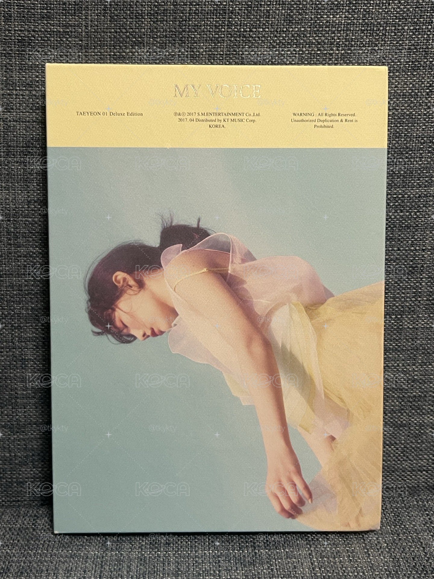 （交易中勿下單）太妍 my voice 豪華藍 空專(PB+CD) 無小卡