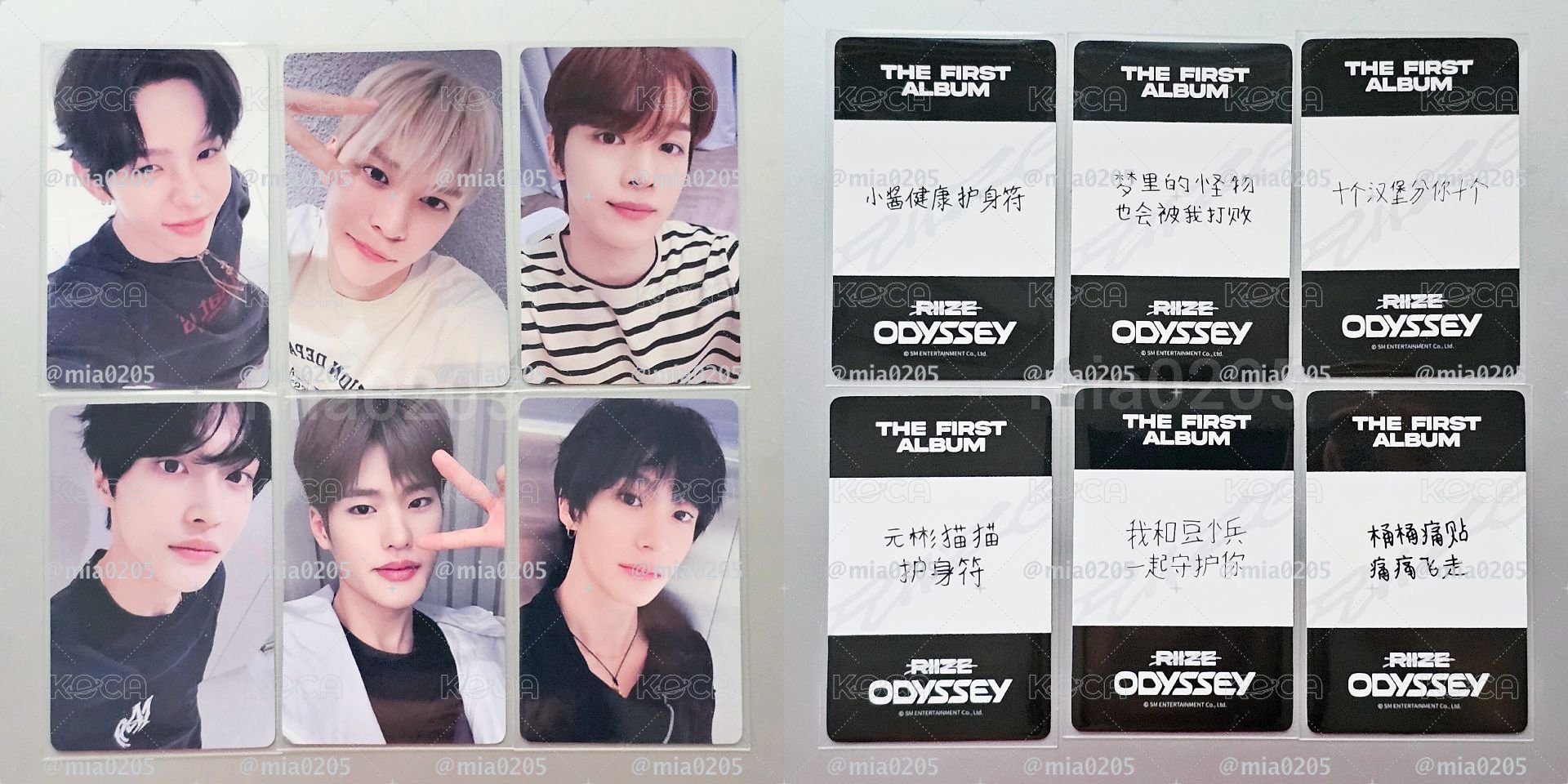 RIIZE ODYSSEY 一直娛 1.0 簽售卡 將太郎 恩奭 成燦 Wonbin Sohee Anton