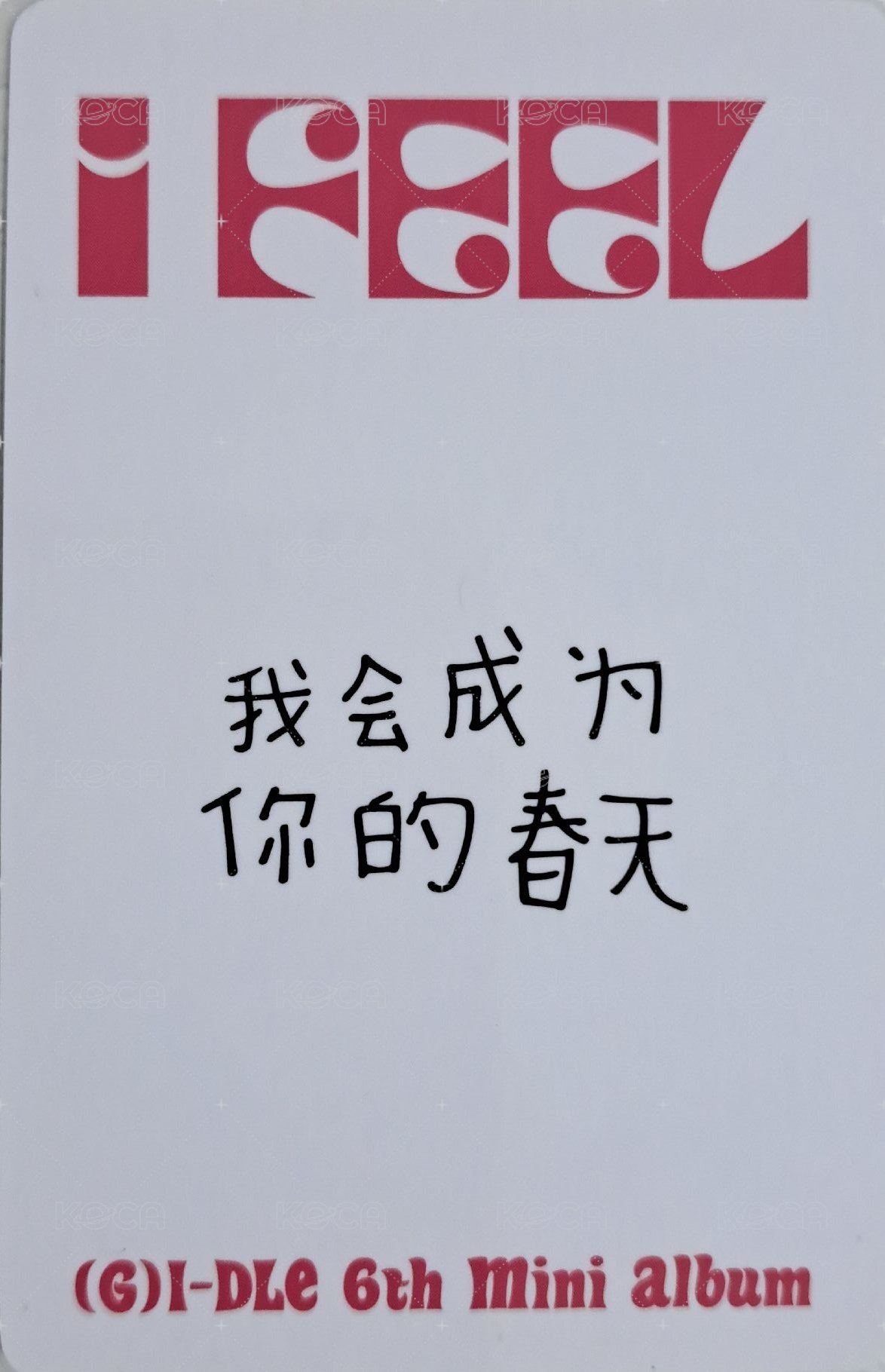 I feel yzy 3.0 簽售卡  背面