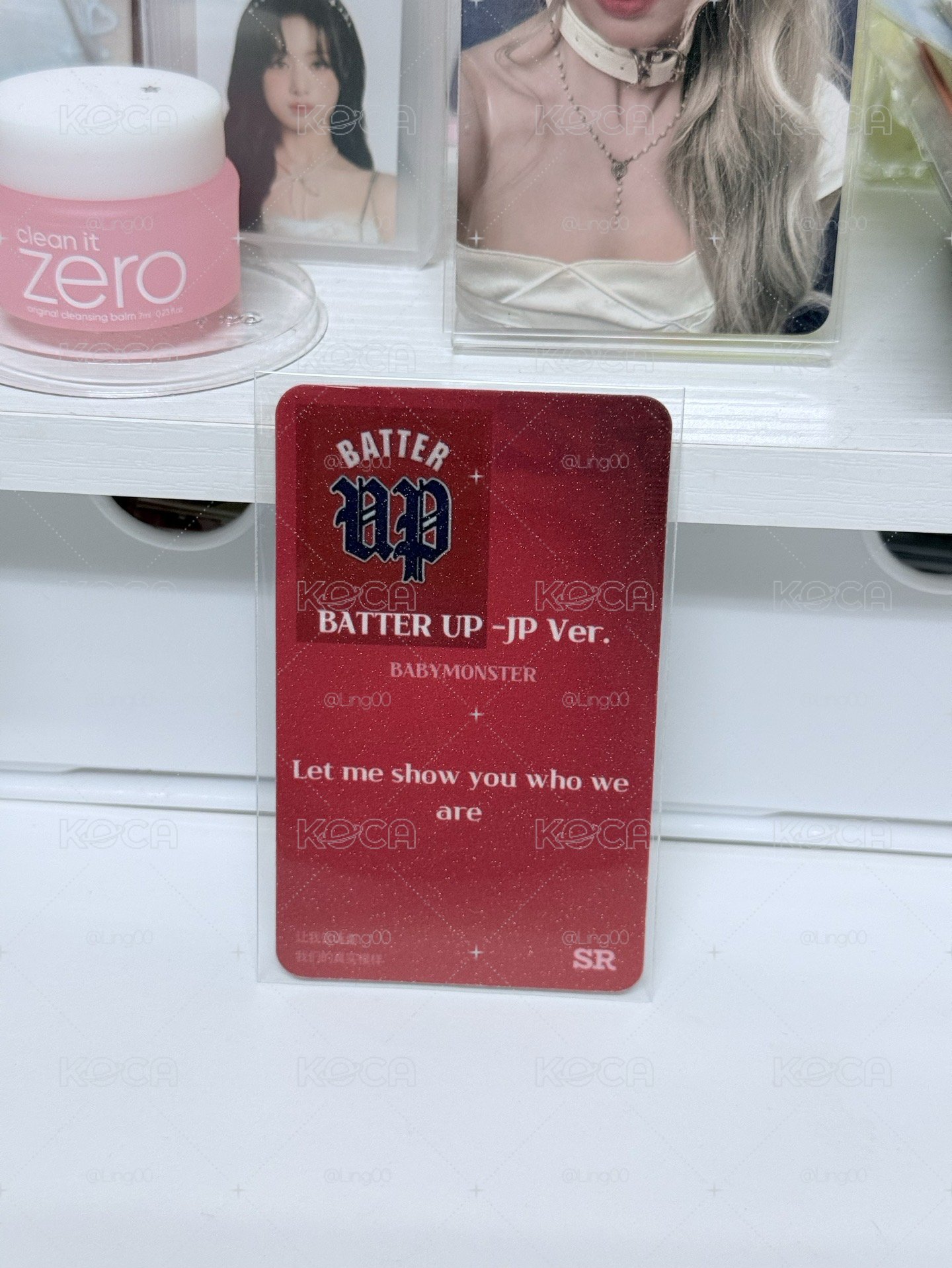 <限定活動1元起標>非常少見的卡面!!BABYMONSTER | QQ音樂 | 新年歌詞卡 BATTERUPJPVer.