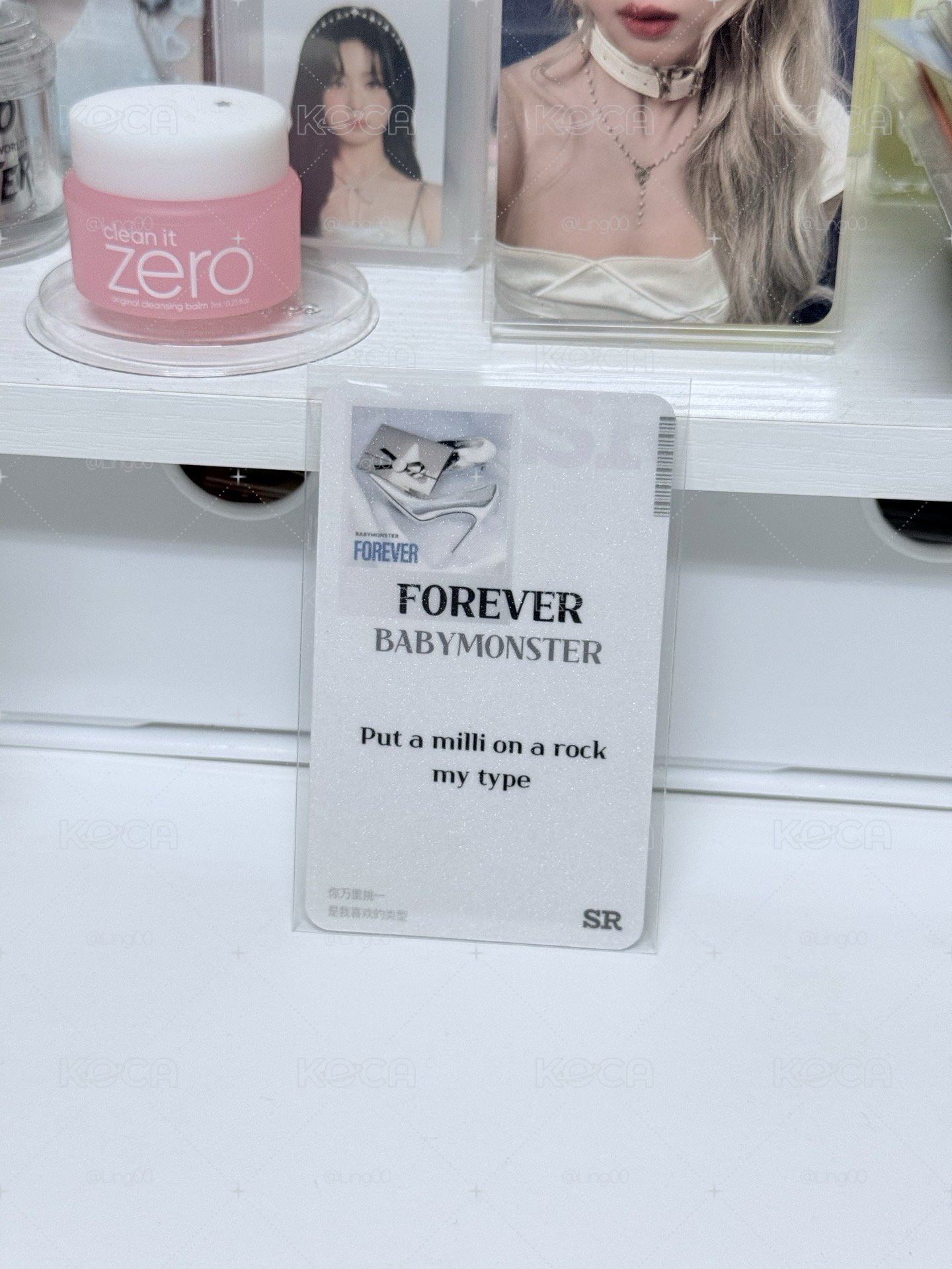 <限定活動1元起標>非常少見的卡面！！BABYMONSTER | QQ音樂 | 新年歌詞卡 FOREVER 