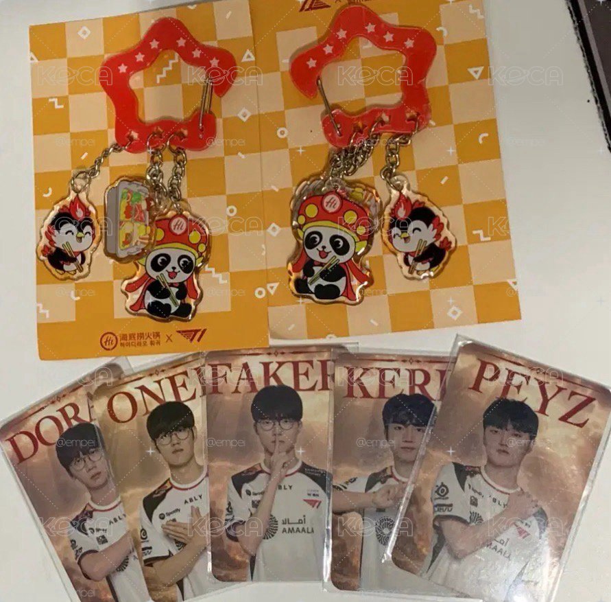 T1 海底撈 小卡+吊飾