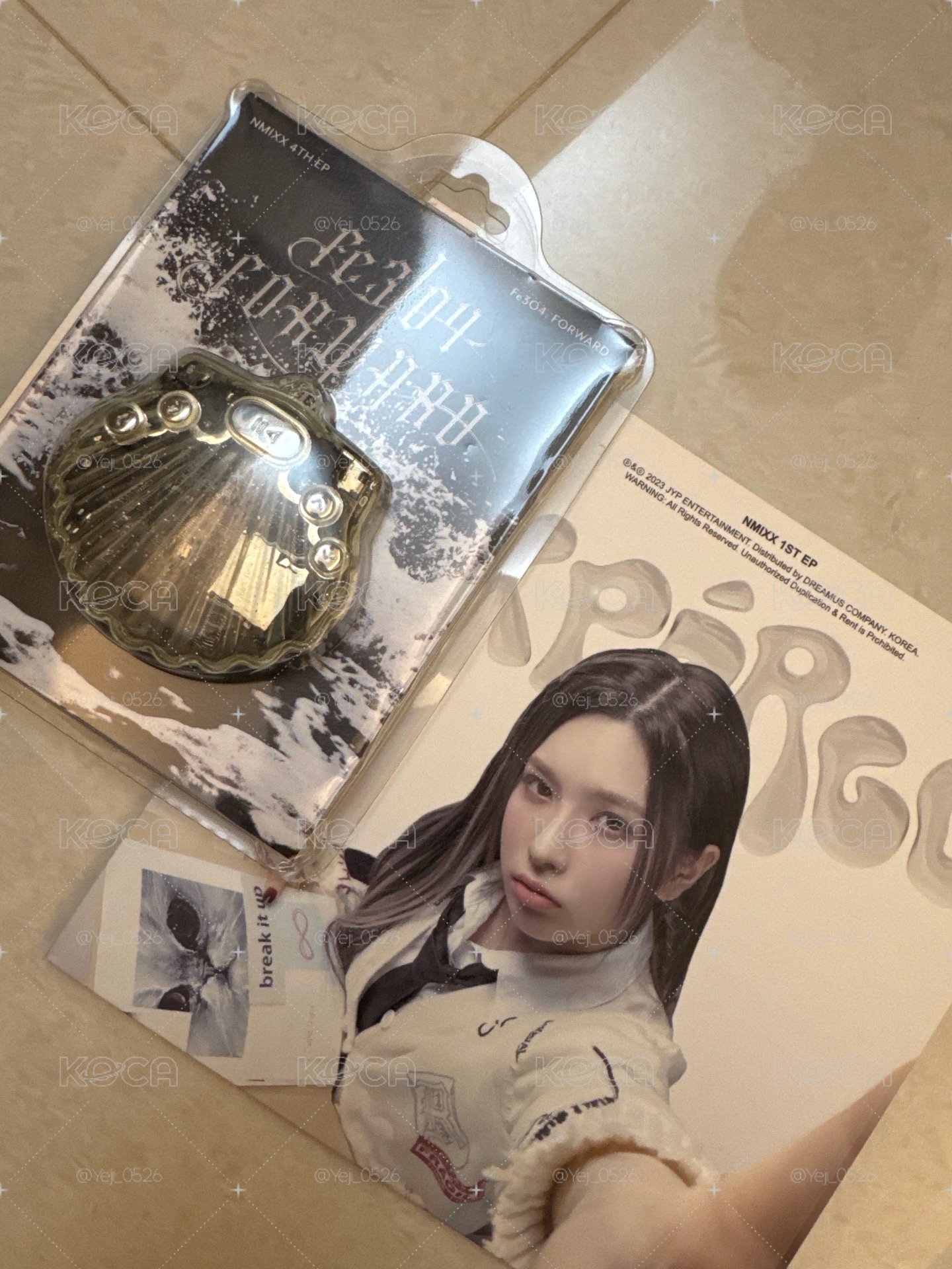 貝殼已拆無小卡+單封有cd,內頁（皆為空專）