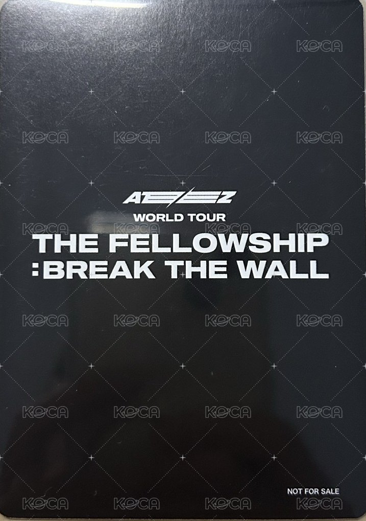 Break the Wall 演唱會 DVD / CD 卡  背面