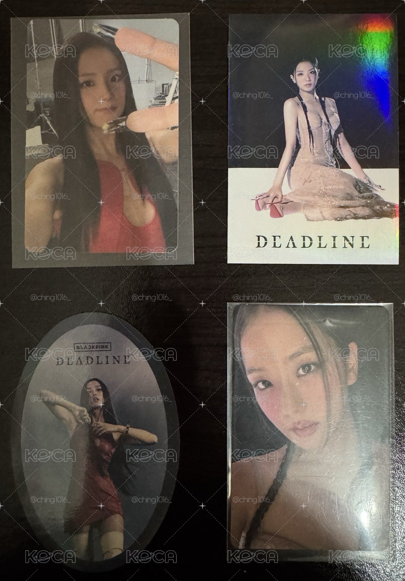 Jisoo-DEADLINE  專輯卡+貼紙