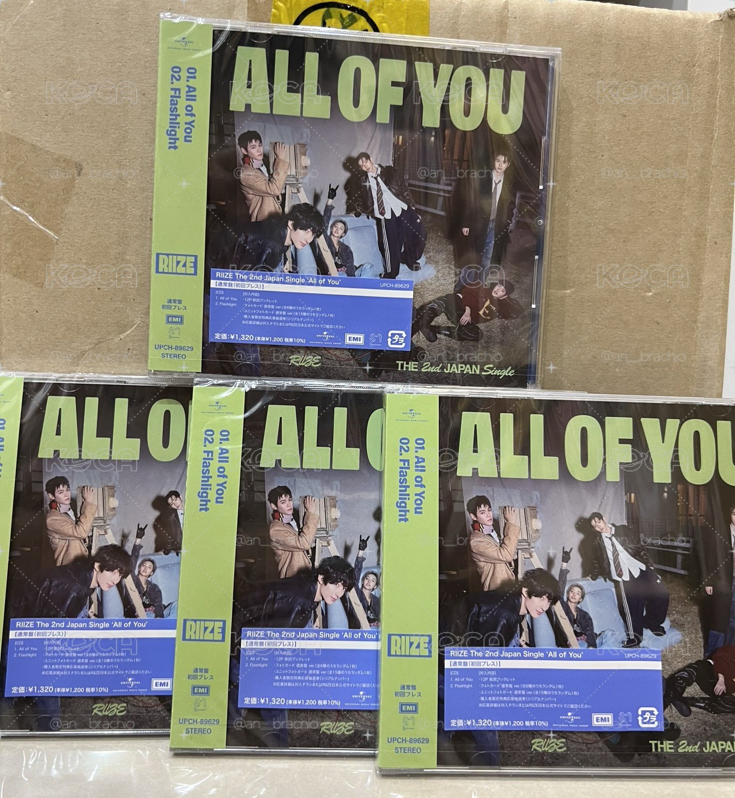 RIIZE all of you 通常盤 未拆 雙人卡