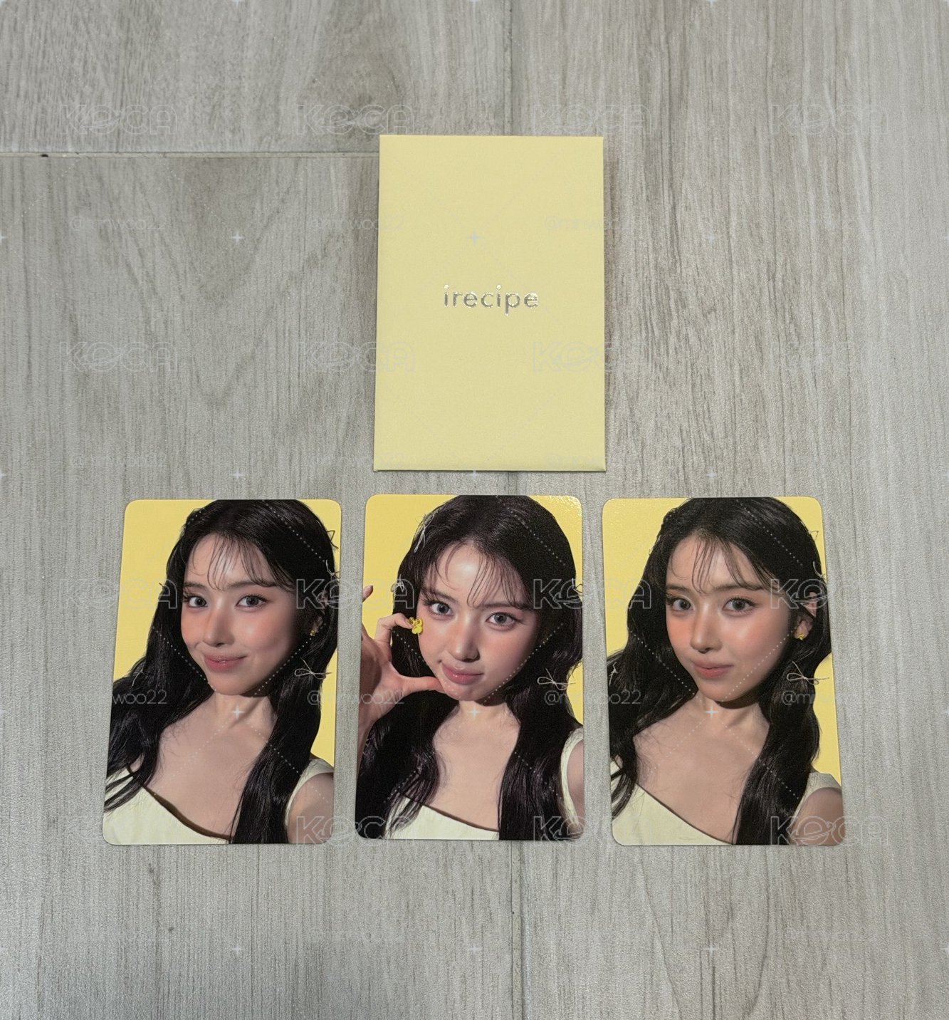 Jiwoo irecipe 代言卡 一套(3張)🌟