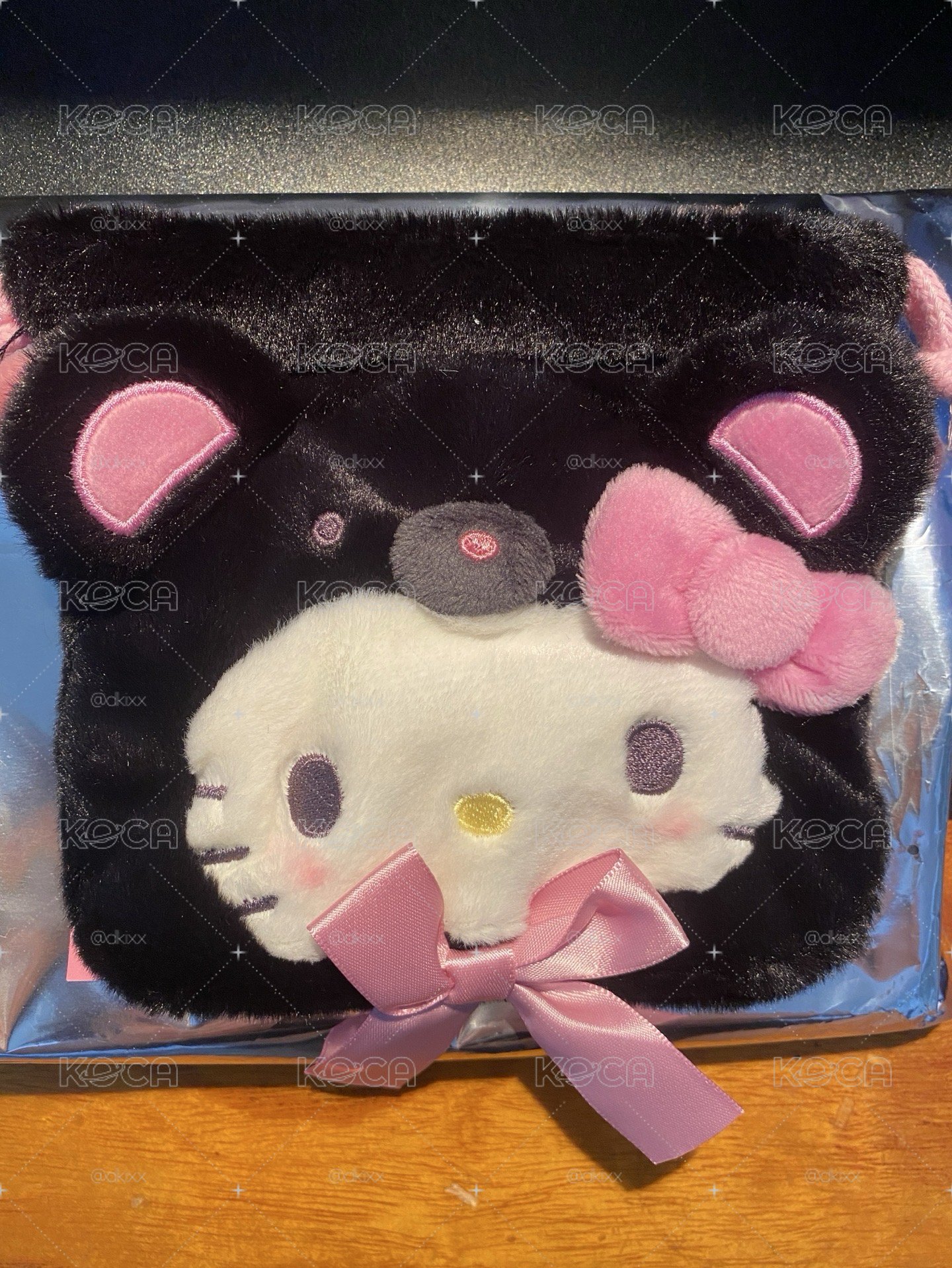 三麗鷗 Hello Kitty 黑色系列束口袋
