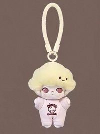 心動特調系列 軟臉毛絨鑰匙扣盲盒 吊飾 焦糖奶咖