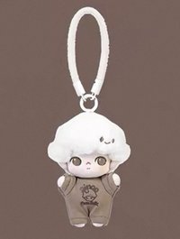 心動特調系列 軟臉毛絨鑰匙扣盲盒 吊飾 生椰拿鐵