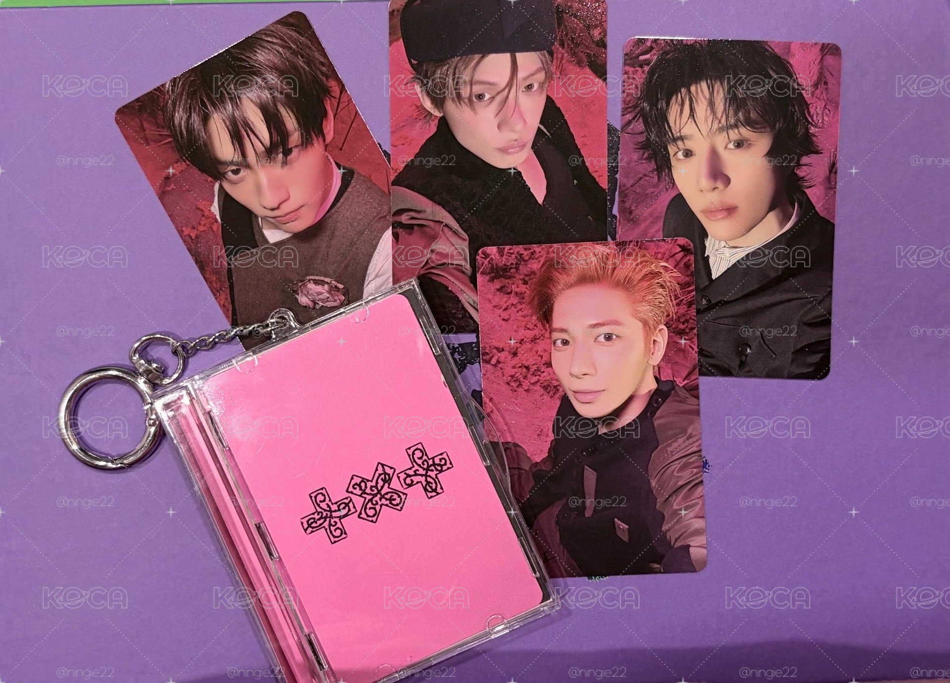 TXT迷8 Photocard Case專 粉+黃+Yes24特典圭