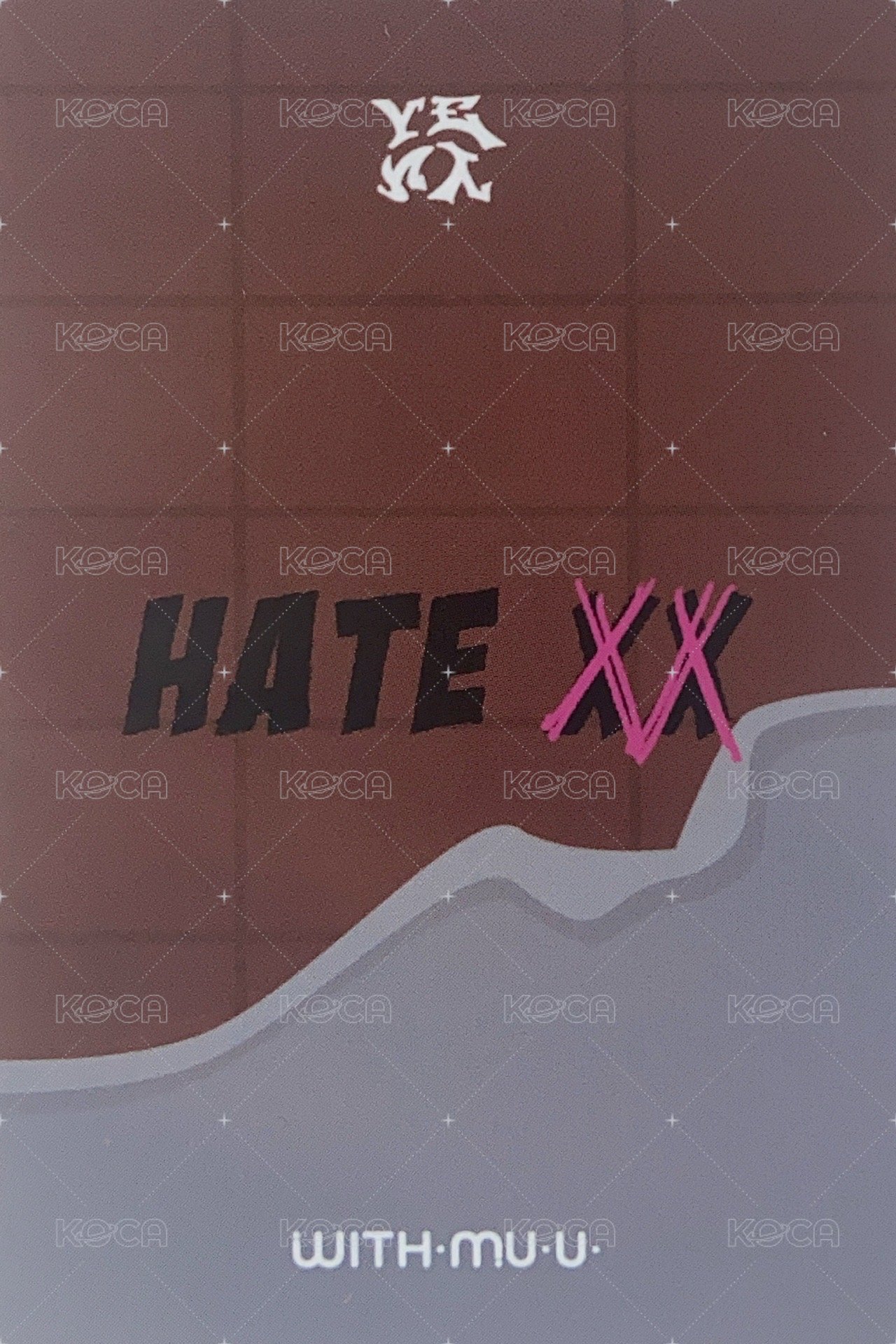 HATE XX wm 線下6.0 簽售卡 巧克力 背面