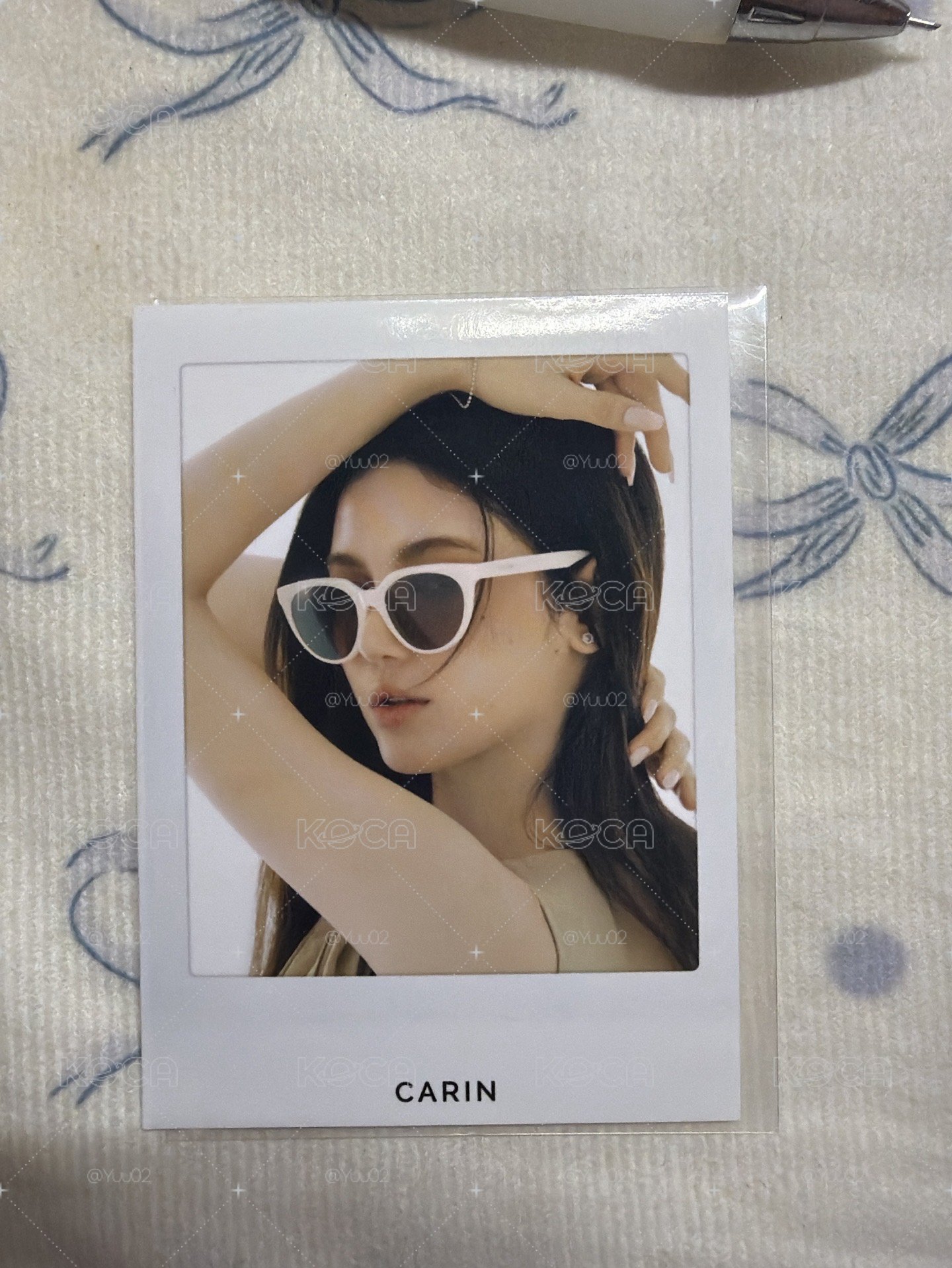  CARIN丹拍立得代言卡 