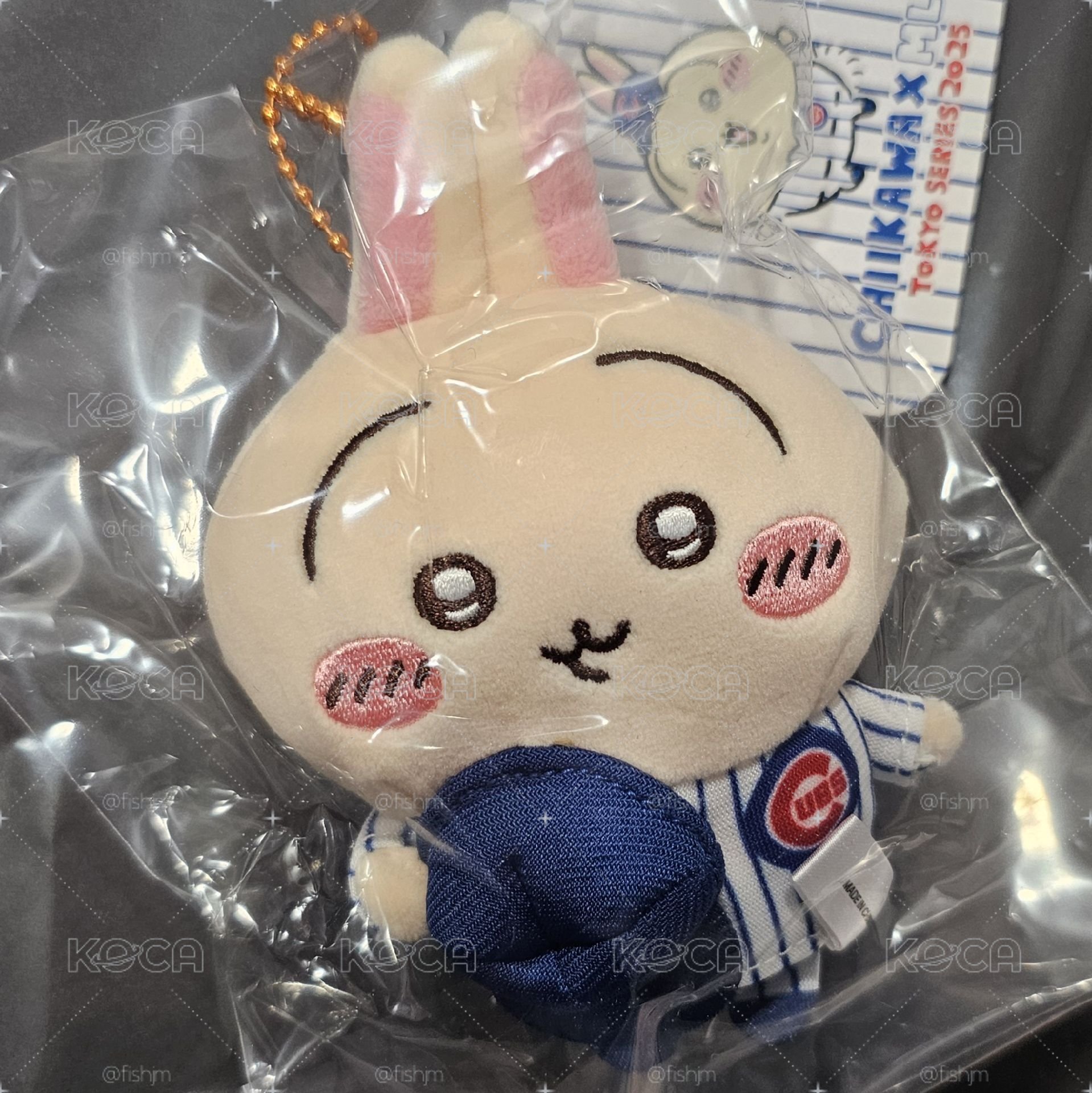 吉伊卡哇×MLB TOKYO SERIES 吊飾 兔兔/烏薩奇（小熊隊）