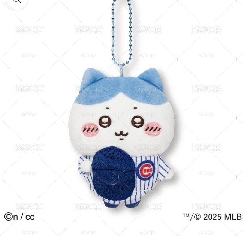 吉伊卡哇×MLB TOKYO SERIES 吊飾 小八貓（小熊隊）