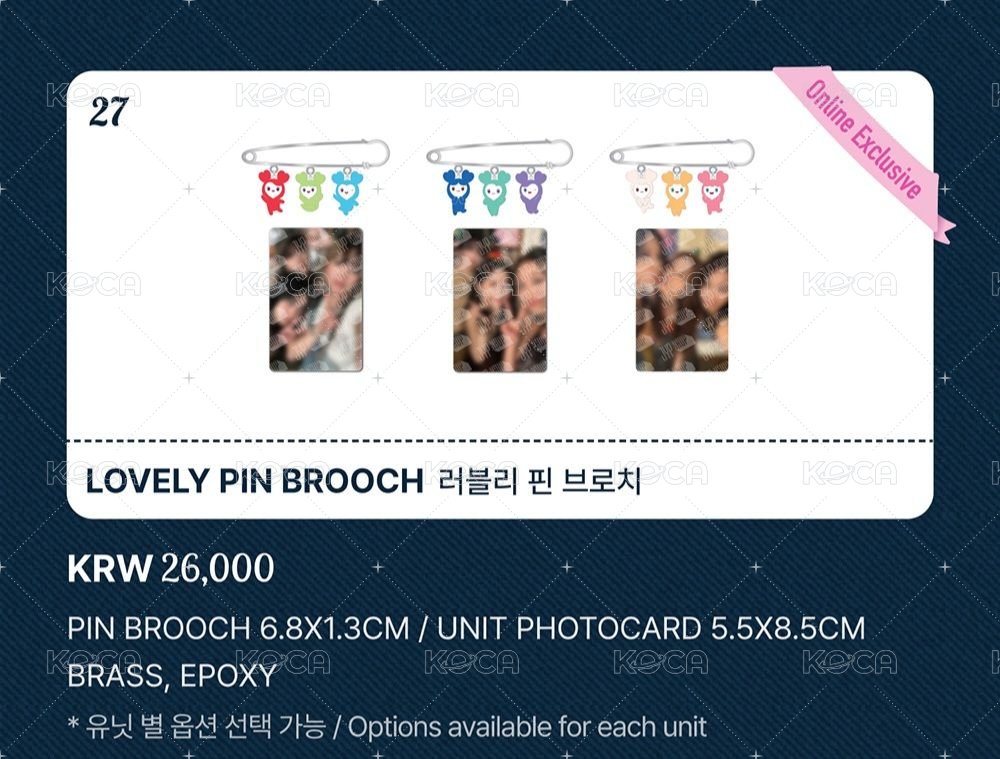 lovely別針+小分隊卡