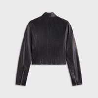 Lisa for Kith Women Nikita老花皮革拉鍊上衣