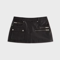 Lisa for Kith Women Nari老花皮革迷你裙