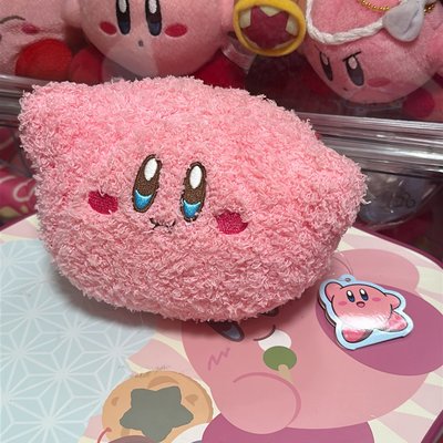 星之卡比 毛巾布材質氣鼓鼓卡比
