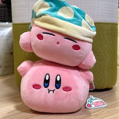 星之卡比 年糕材質S娃 氣鼓鼓 睡帽