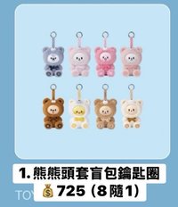 SKZOO熊熊頭套盲包鑰匙圈