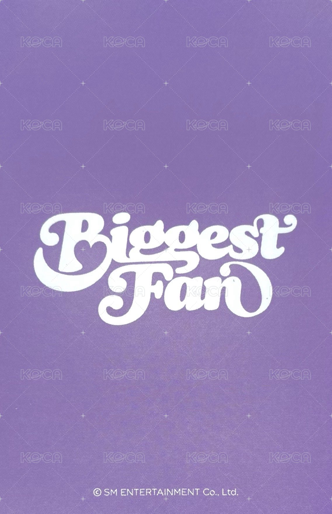 Biggest Fan ma 特典卡  背面