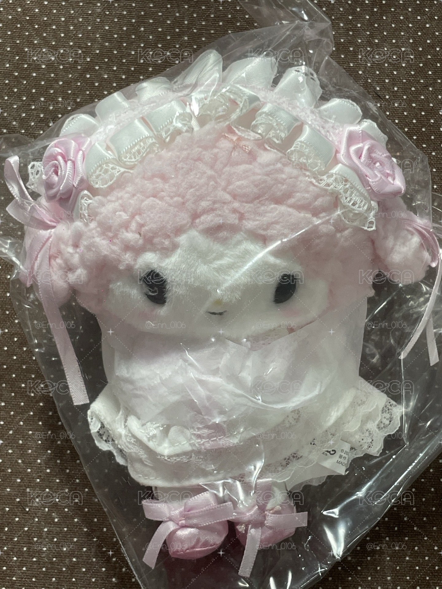婚紗花嫁小羊吊飾娃