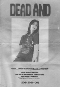 DEAD AND 歌詞 海報 Boy in chic