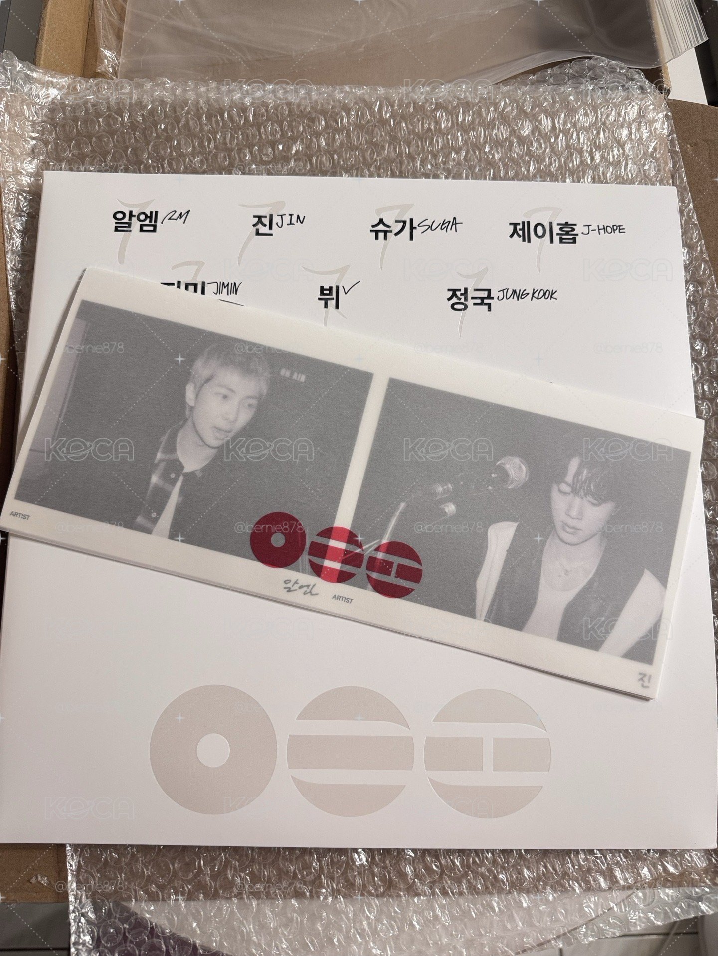 BTS ARIRANG豪華版黑膠明信片DELUXE VINYL POSTCARD一套