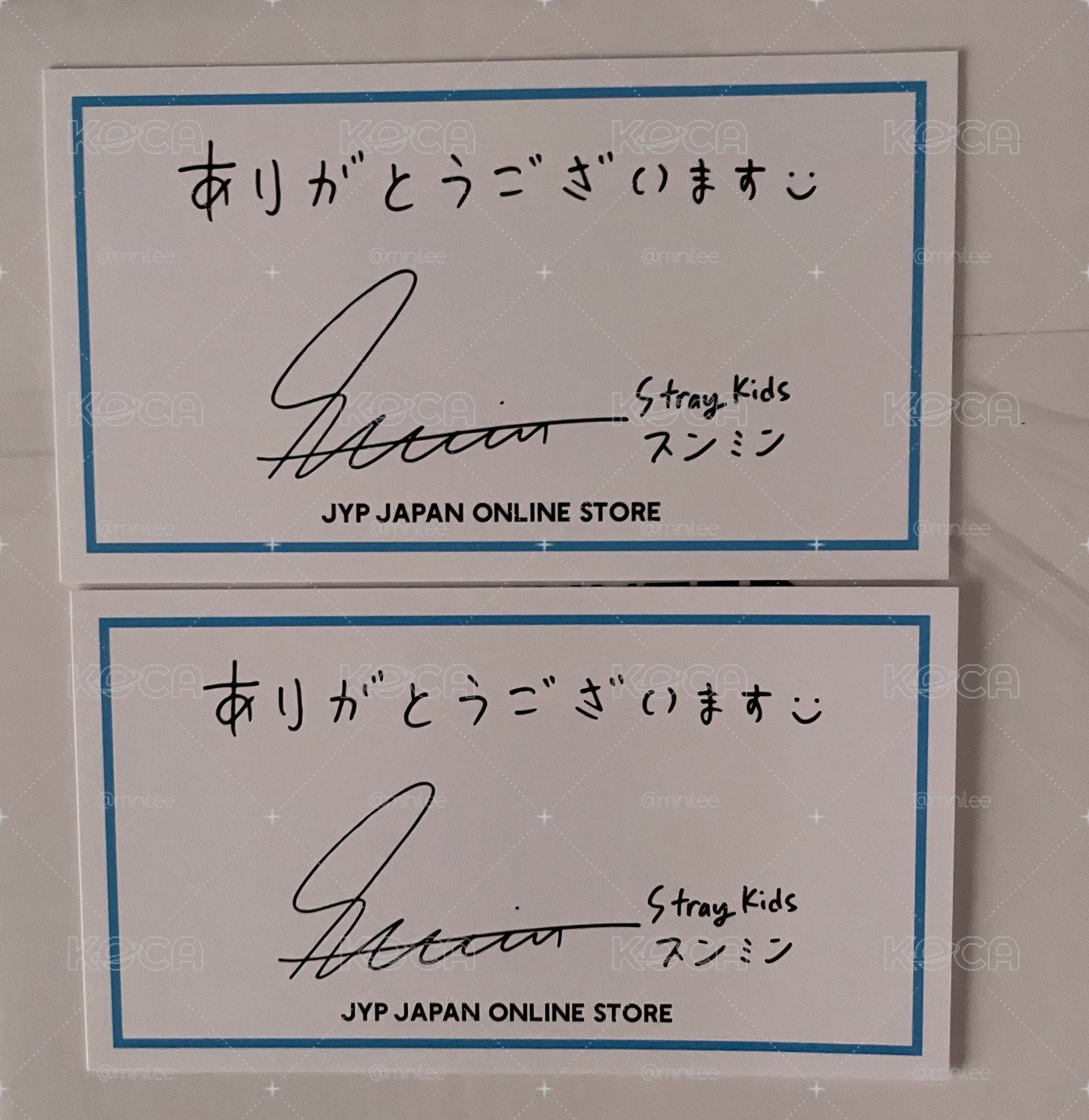 玟日本感謝卡