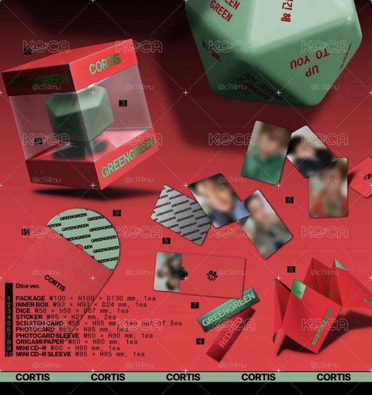 CORTIS 迷二 骰子專 Dice.小卡