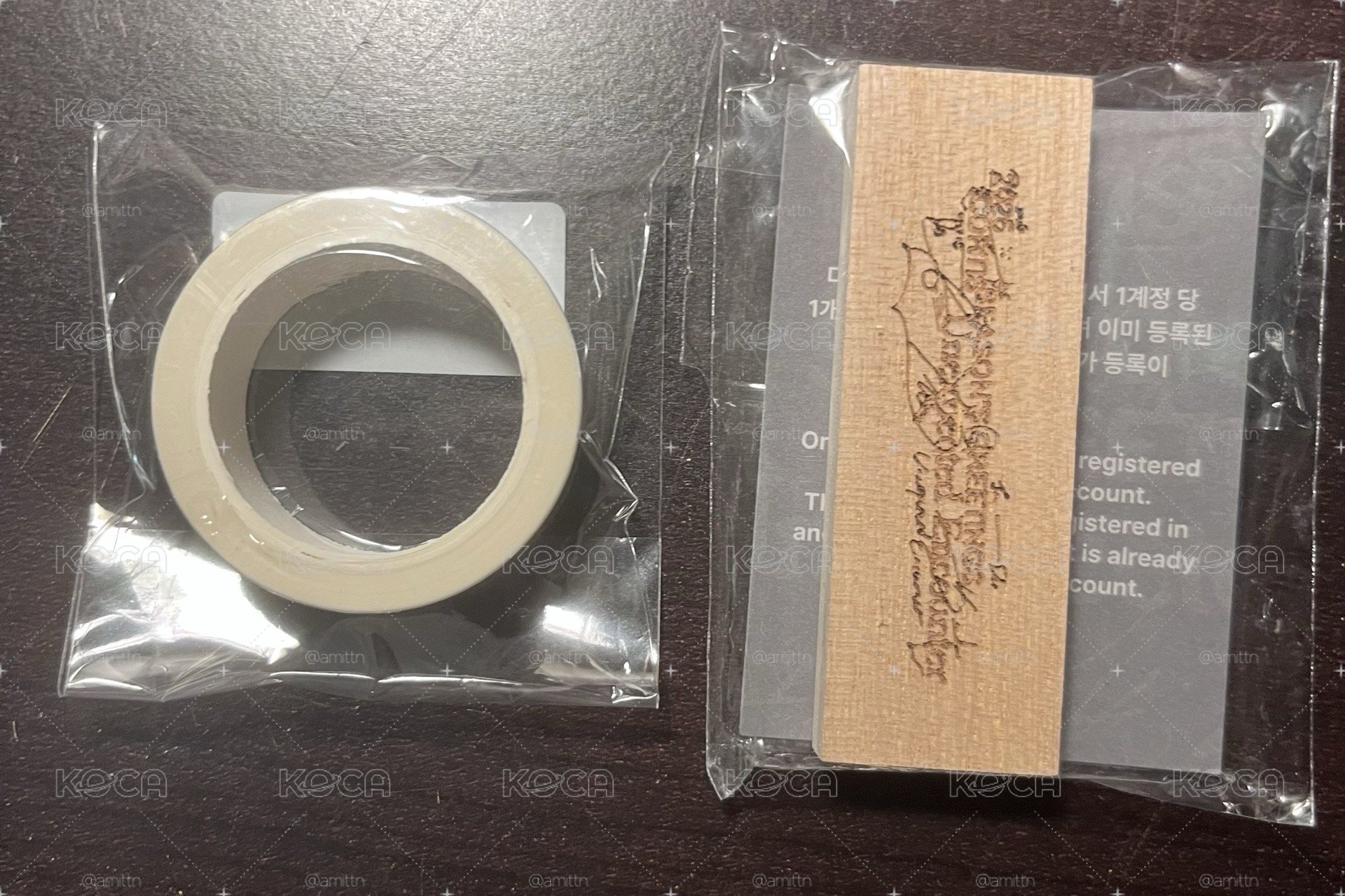 年曆特典紙膠帶+已掃木頭