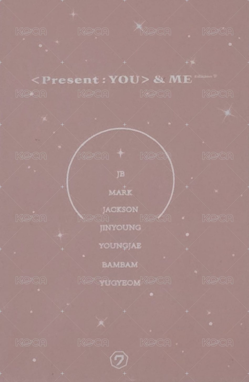 &ME Edition 專輯卡  背面