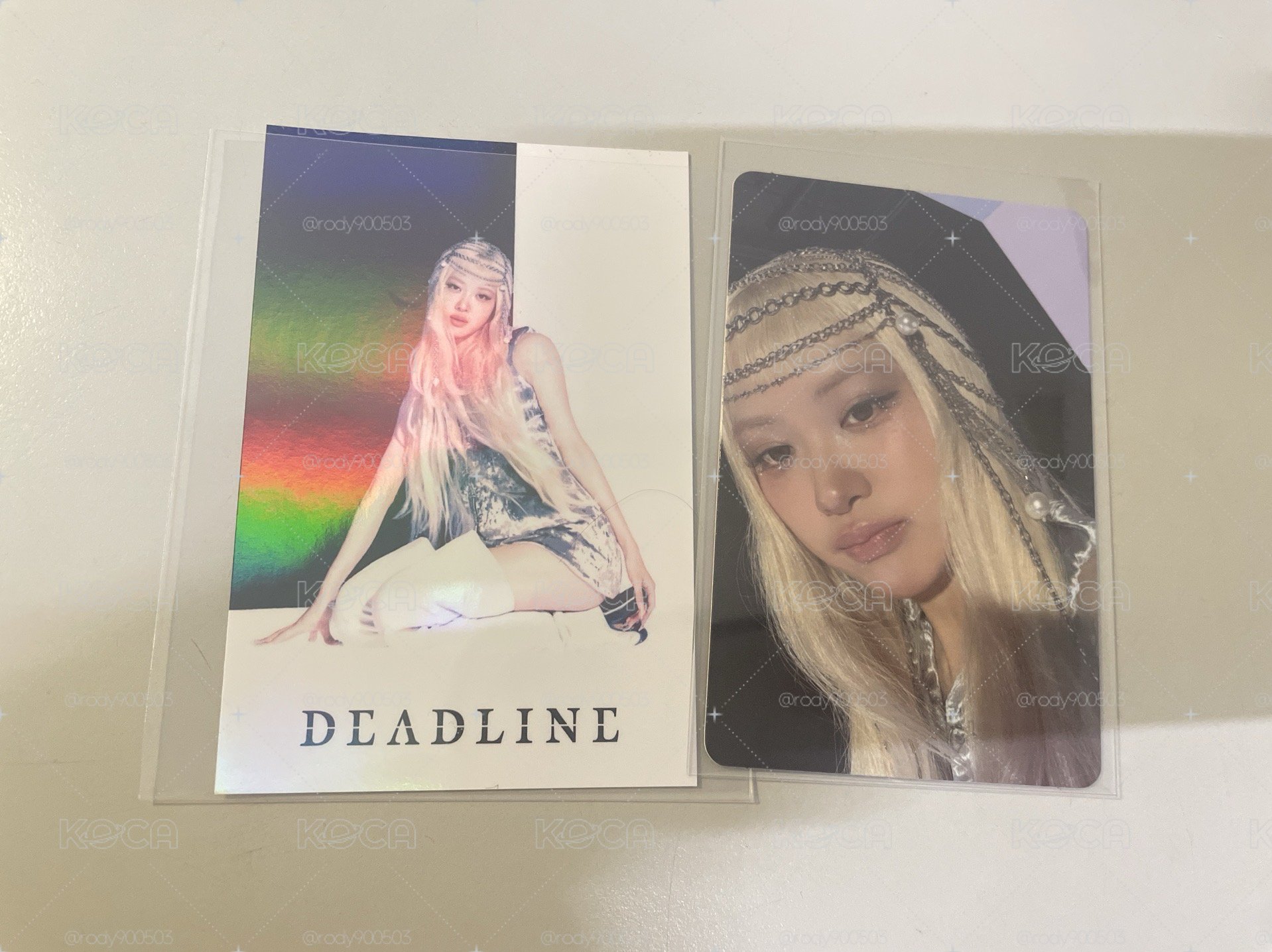 BLACKPINK DEADLINE 粉版專輯 Rosé專輯小卡 肉專卡+肉固配