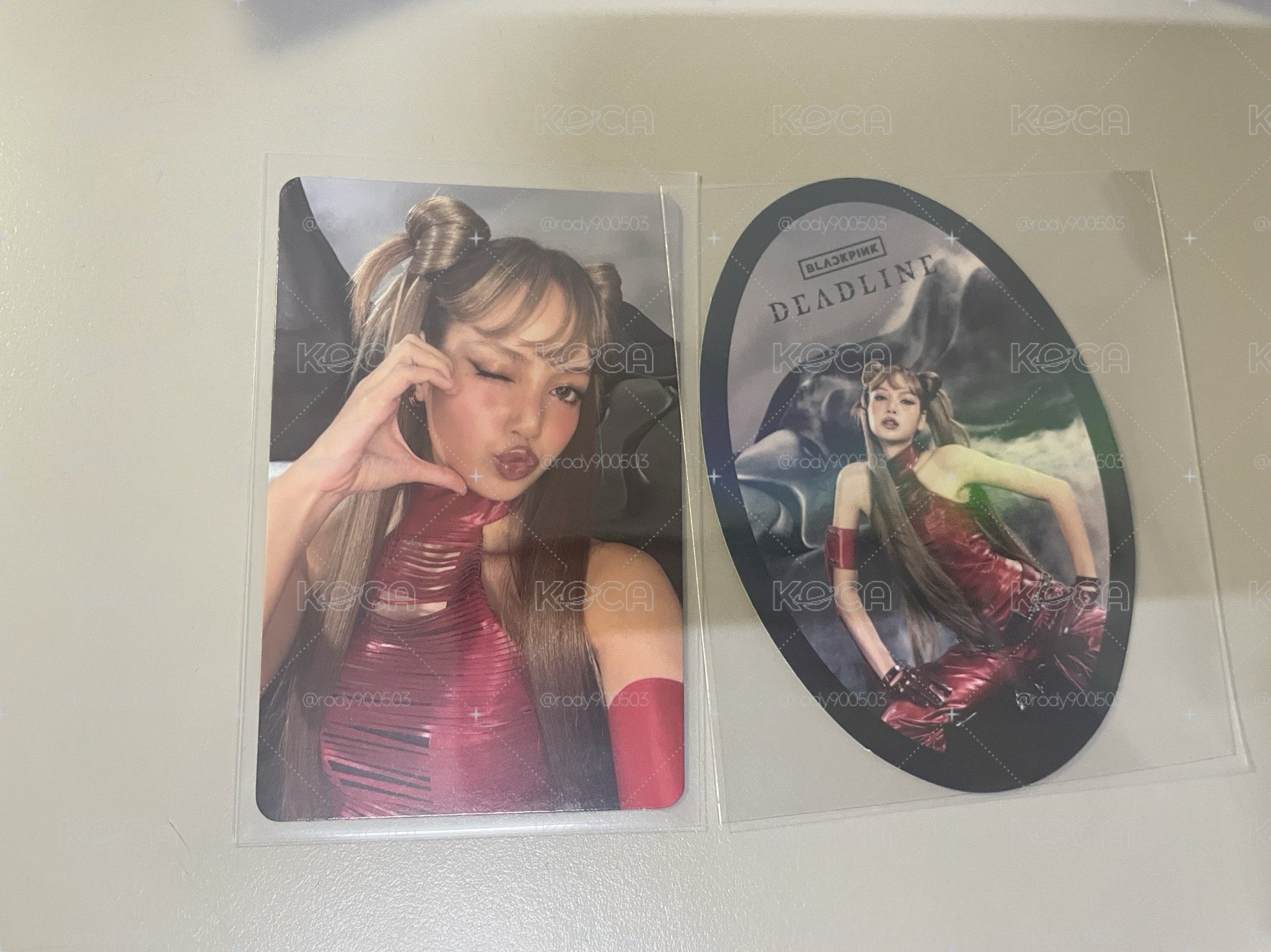 BLACKPINK DEADLINE 黑版專輯 LISA專卡 莎卡+莎固配