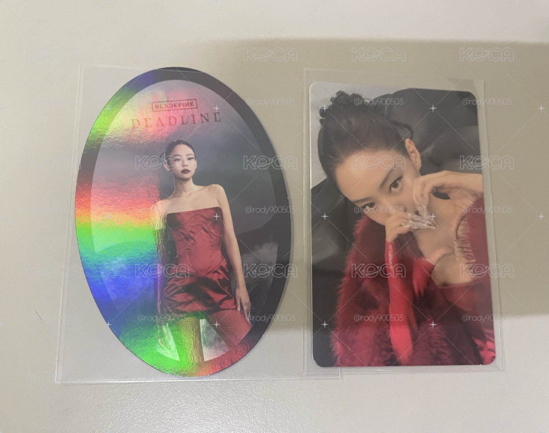 BLACKPINK DEADLINE 黑版專輯 Jennie專輯小卡 妮專卡+妮固配