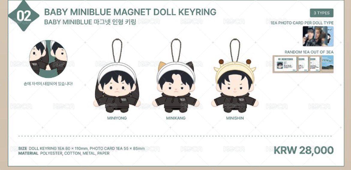 CNBLUE OFFICIAL CHARACTER 'MINIBLUE' 吊娃Baby磁鐵娃| CNBLUE
