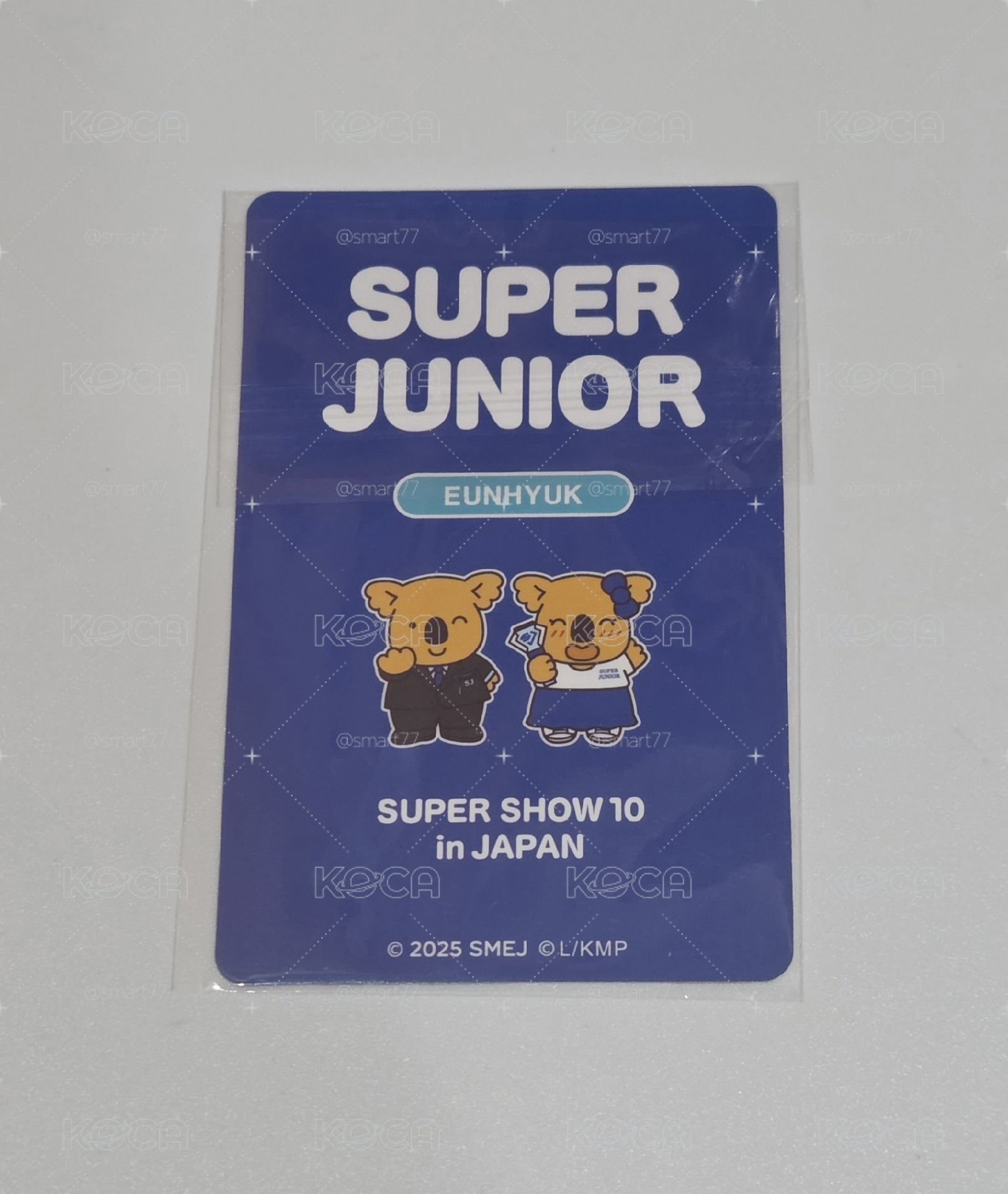 super junior mu-mo shop 日場周 赫宰 小熊餅乾卡 