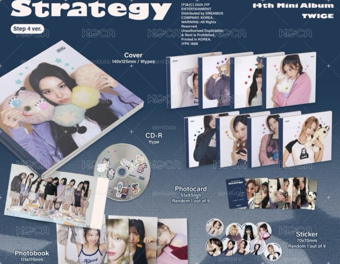 TWICE Strategy個人單封 彩效定