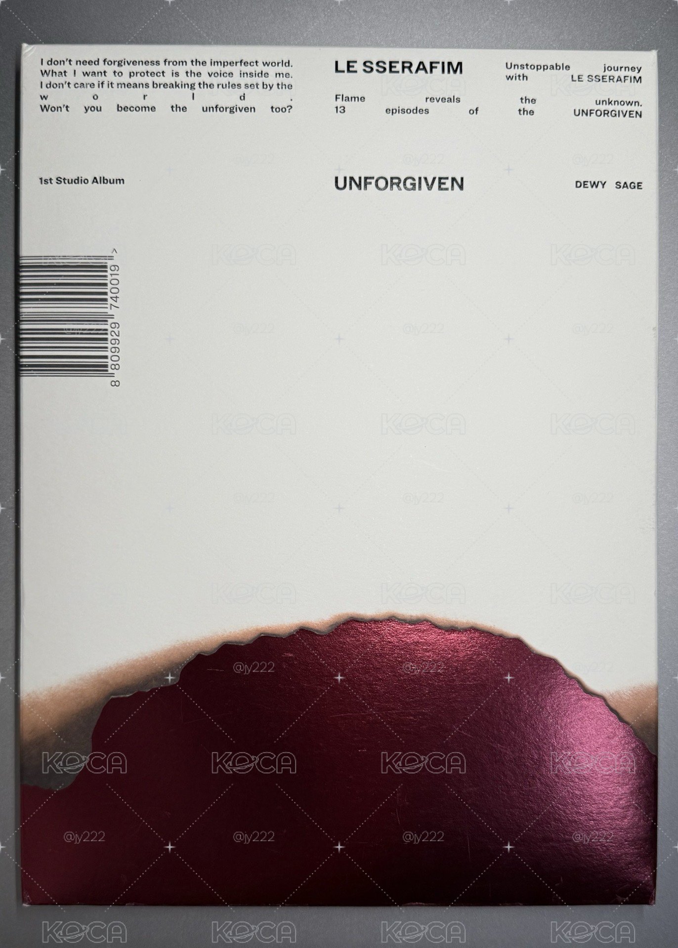 UNFORGIVEN 已拆全專