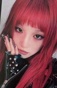 YUQ1 pinkypop 特典卡 紅髮