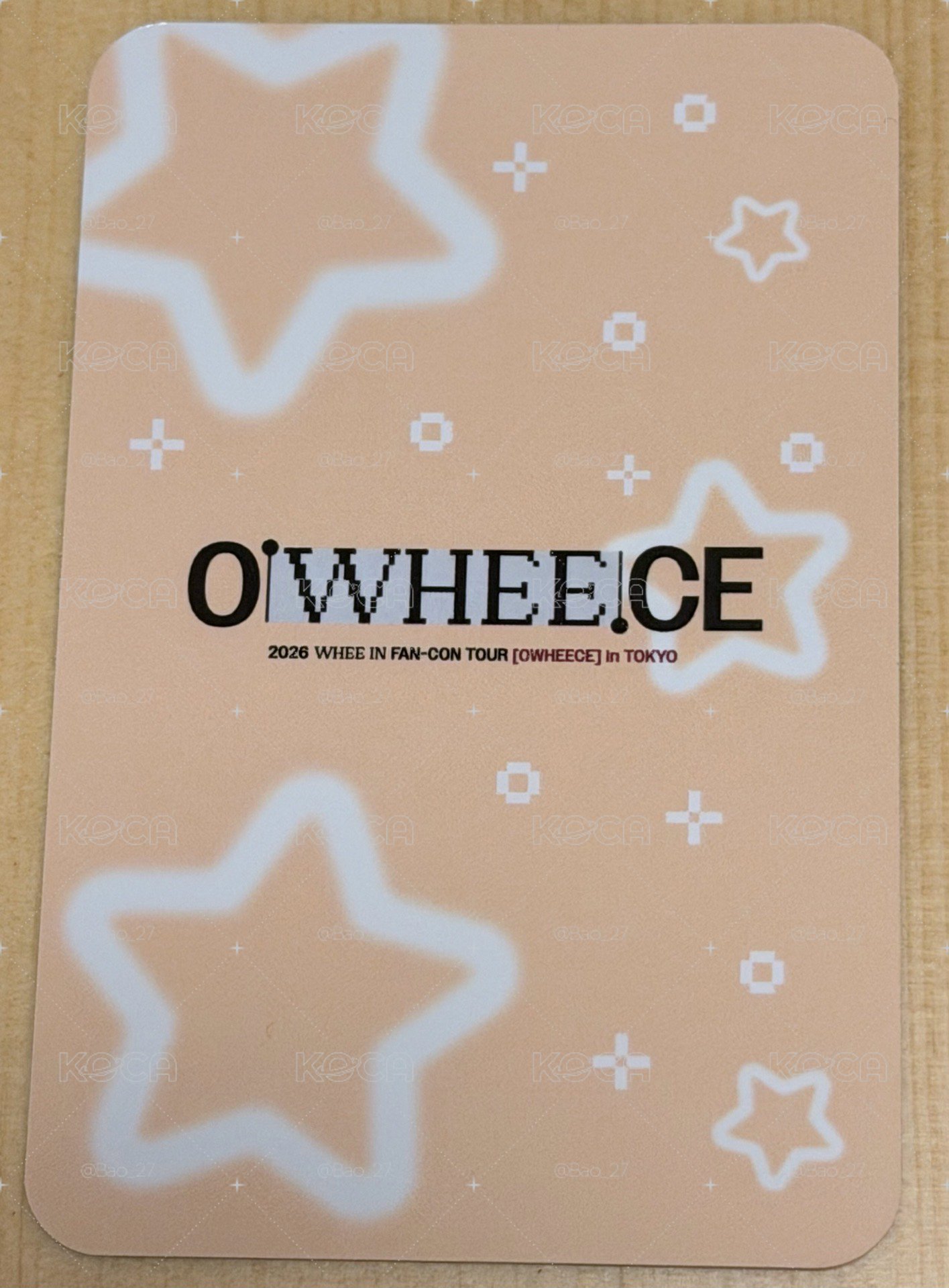 輝人OWHEECE東京場明信片組卡