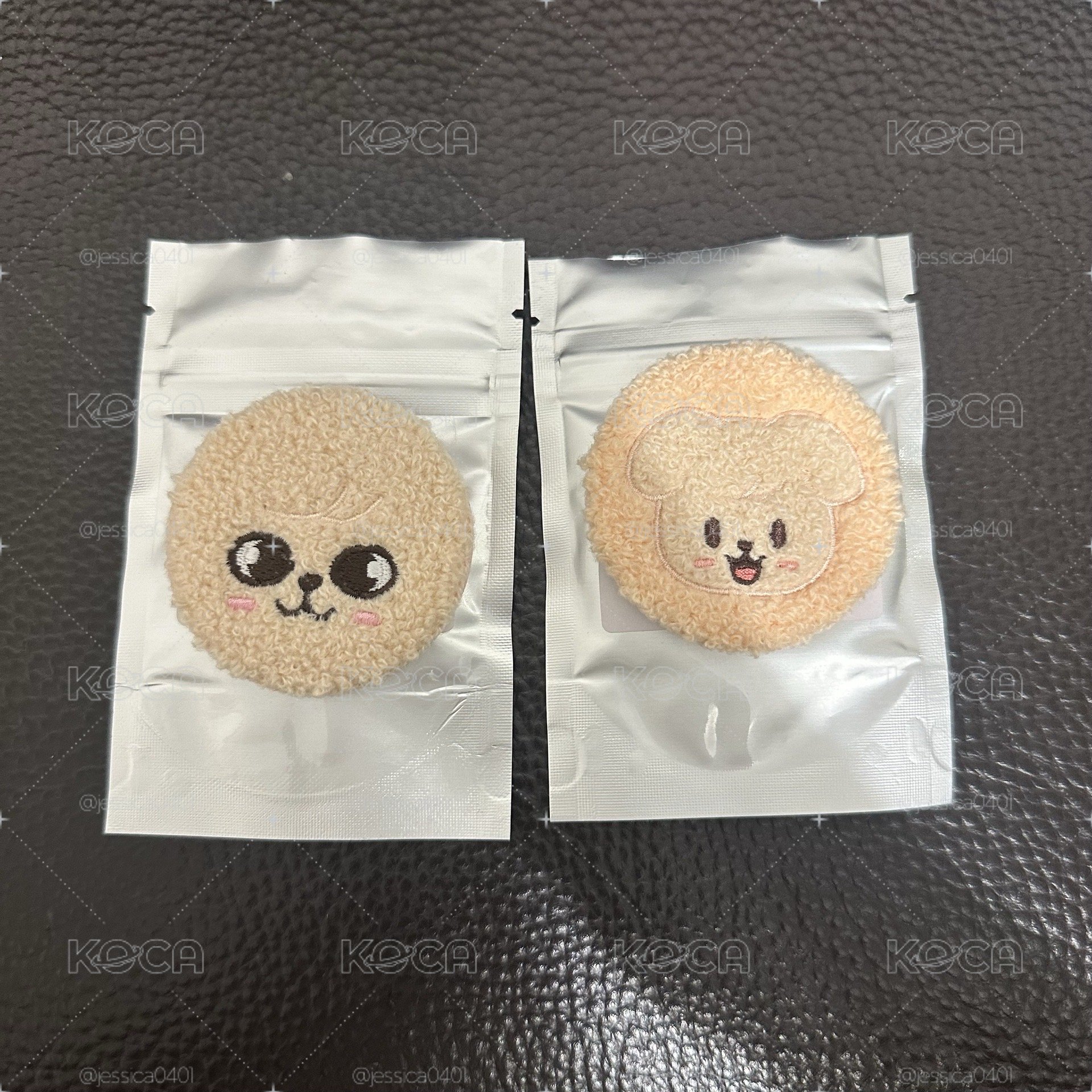 SKZOO 帕皮 PuppyM 大頭/豆豆眼毛絨徽章一組